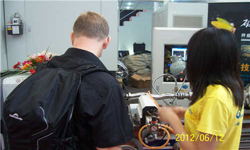 Customers visiting on exhibition